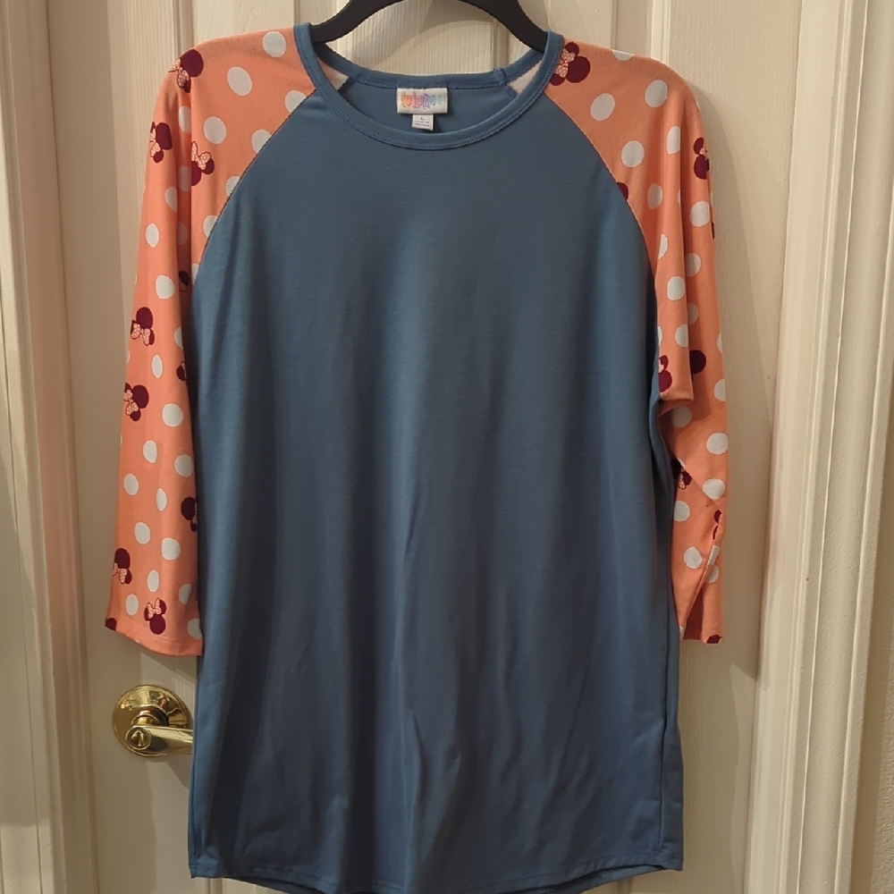 LuLaRoe Minnie Mouse 3/4 Length Sleeves